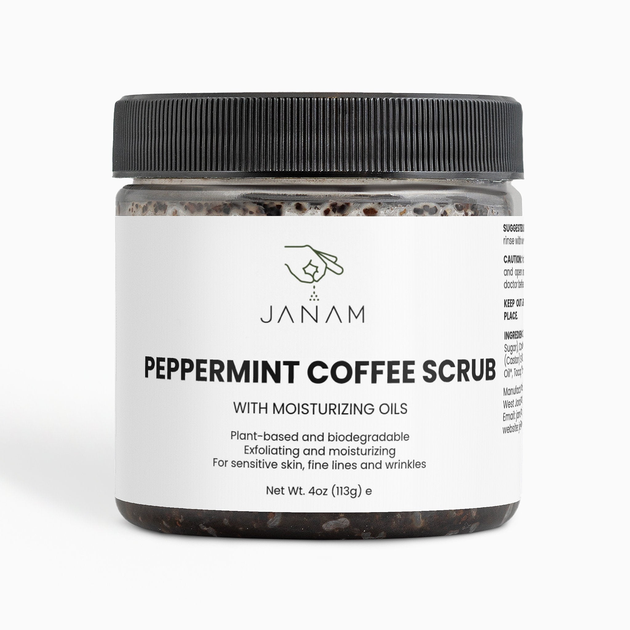 Janam Peppermint Coffee Scrub