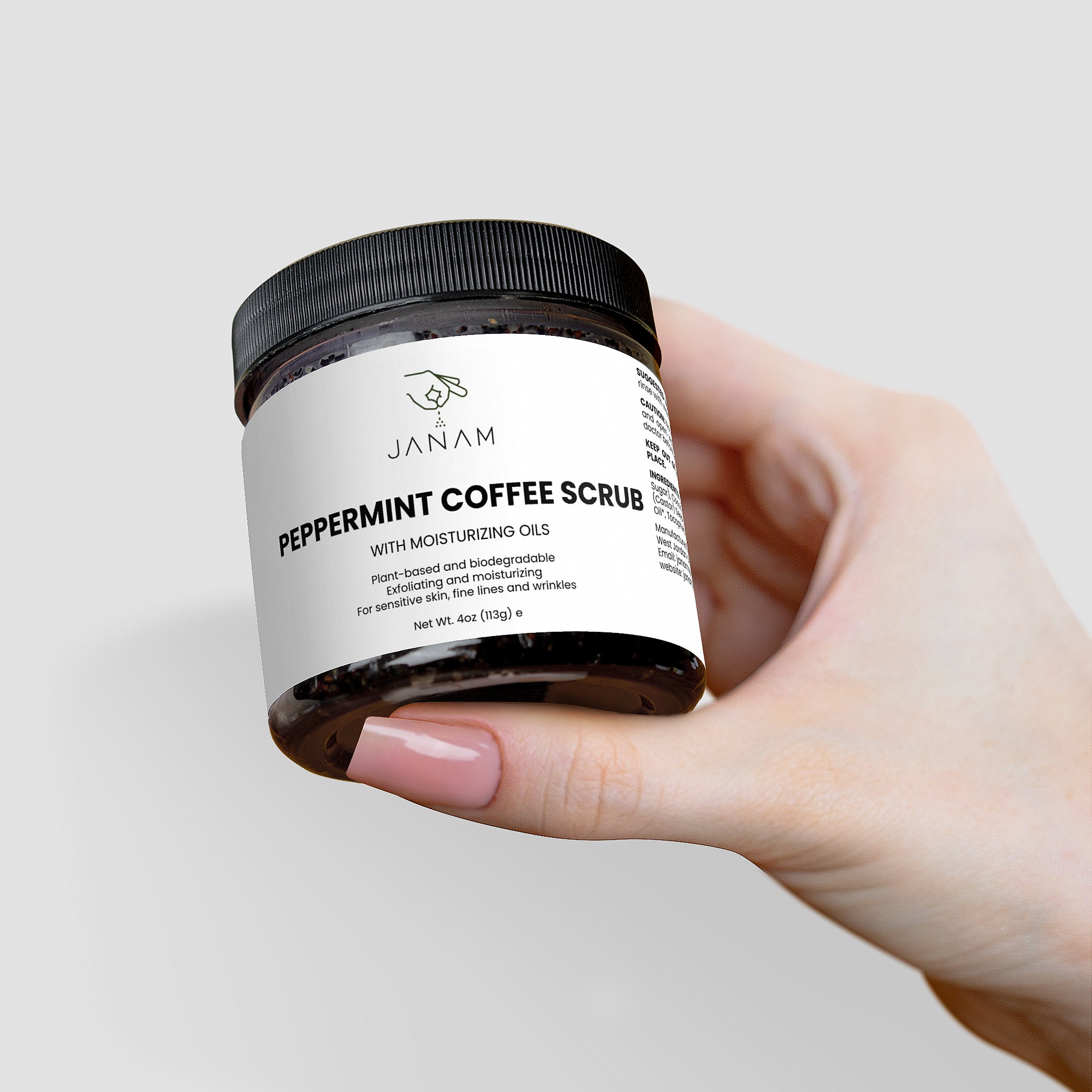 Janam Peppermint Coffee Scrub