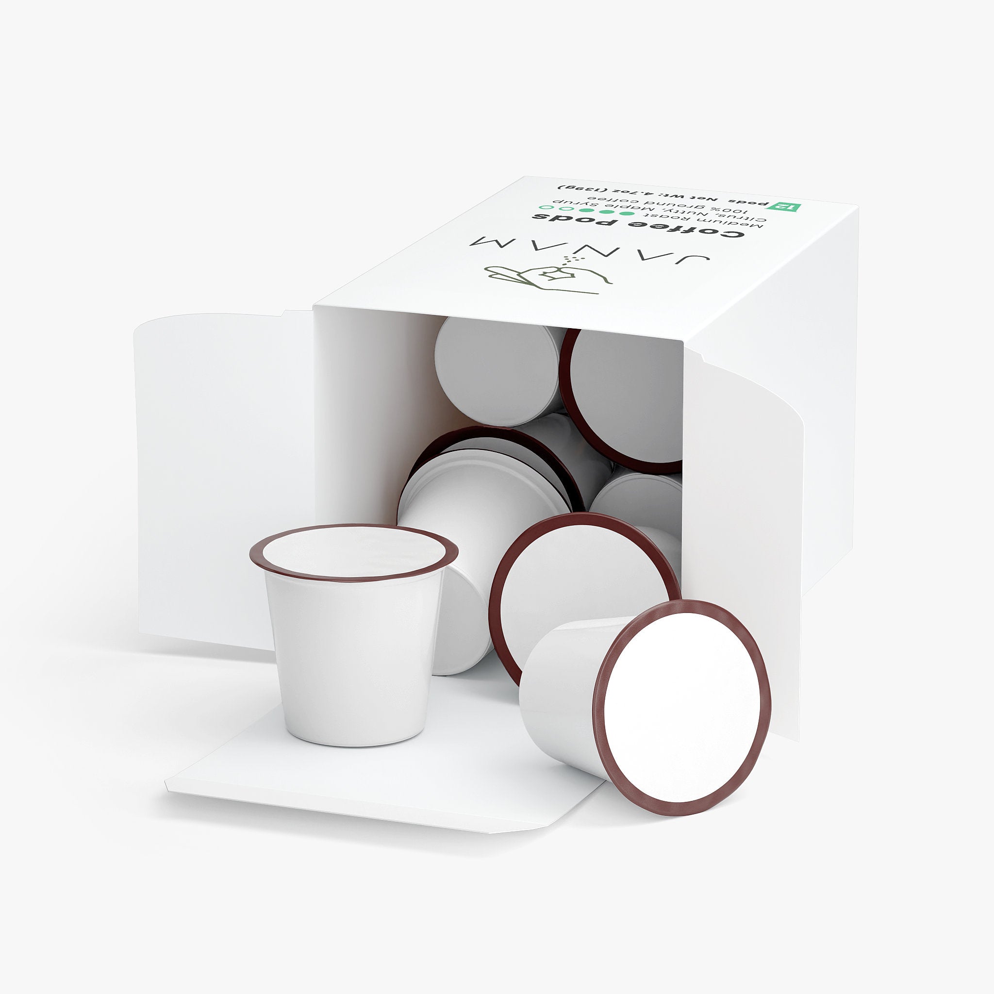Janam Rich Hazelnut Coffee Pods (Medium Roast)