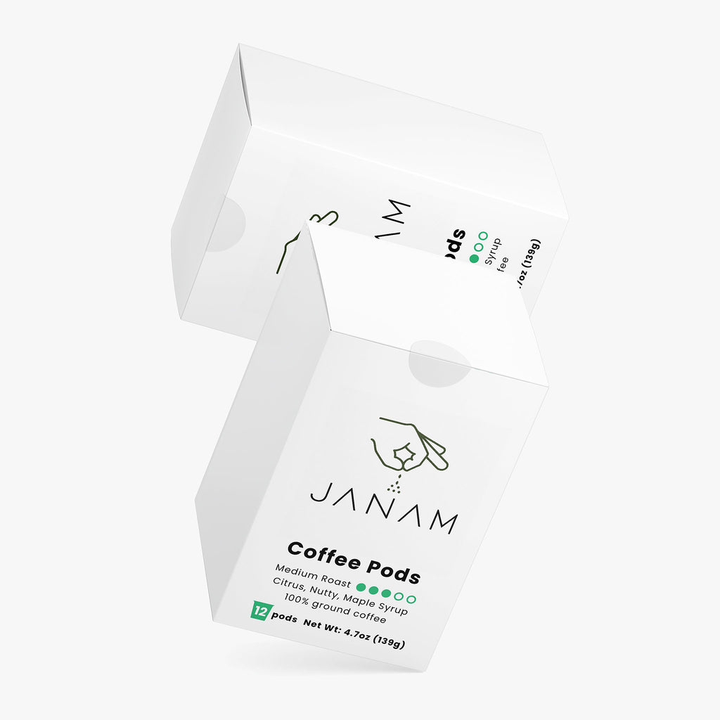 Janam Rich Hazelnut Coffee Pods (Medium Roast)