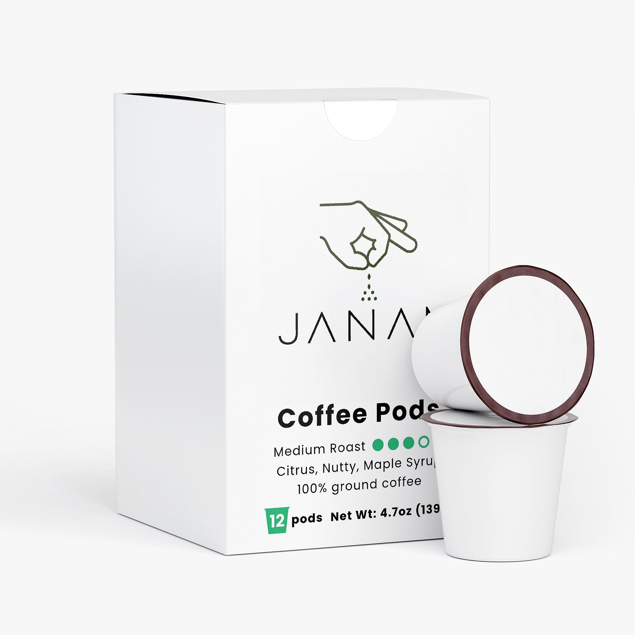 Janam Rich Hazelnut Coffee Pods (Medium Roast)