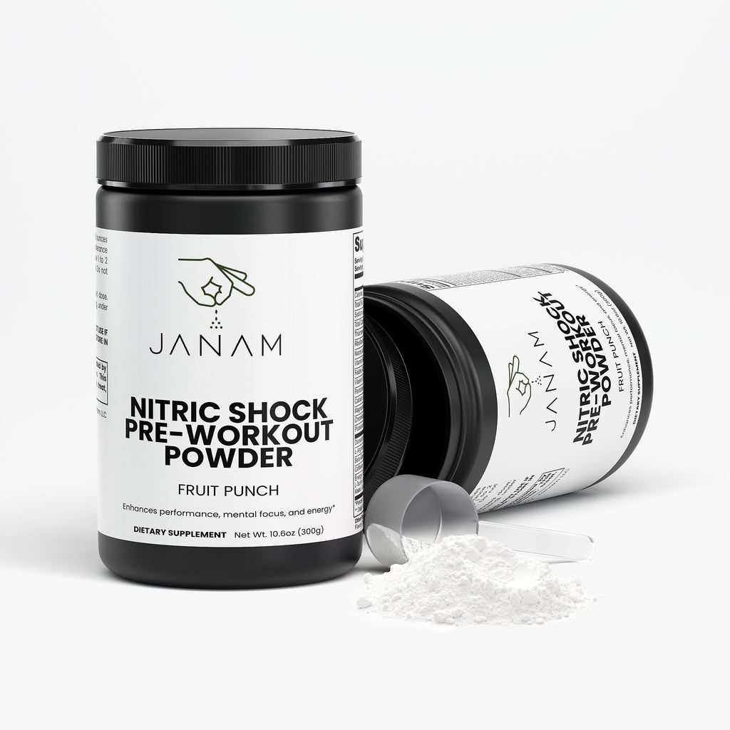 Janam Nitric Shock Pre-Workout Powder (Fruit Punch)