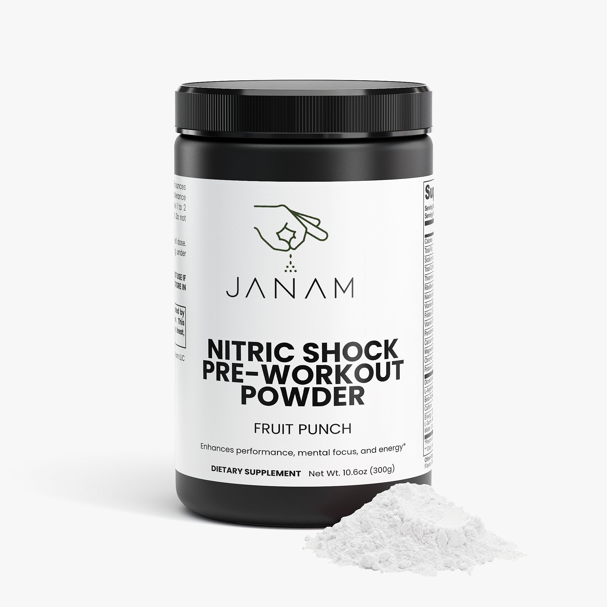 Janam Nitric Shock Pre-Workout Powder (Fruit Punch)