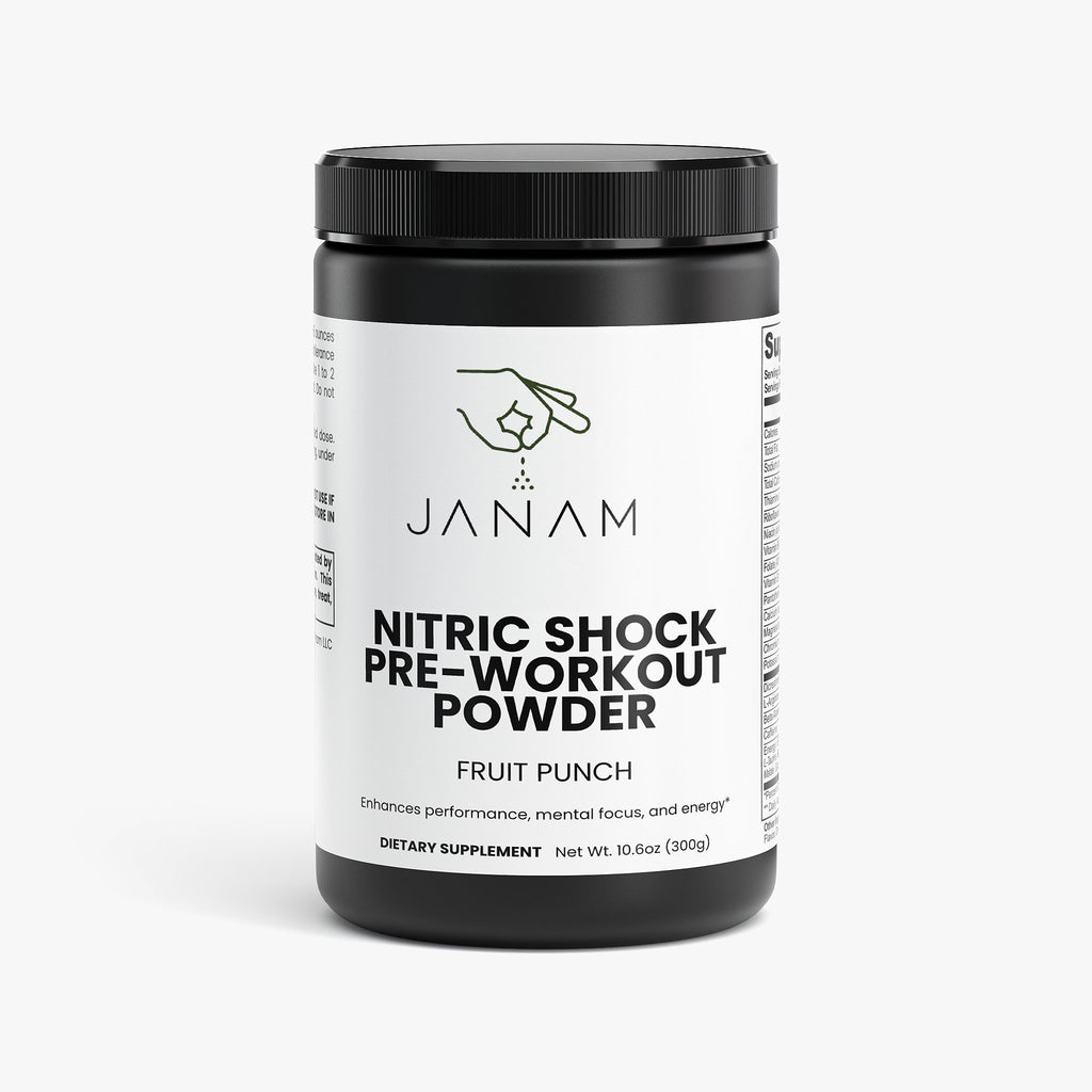 Janam Nitric Shock Pre-Workout Powder (Fruit Punch)