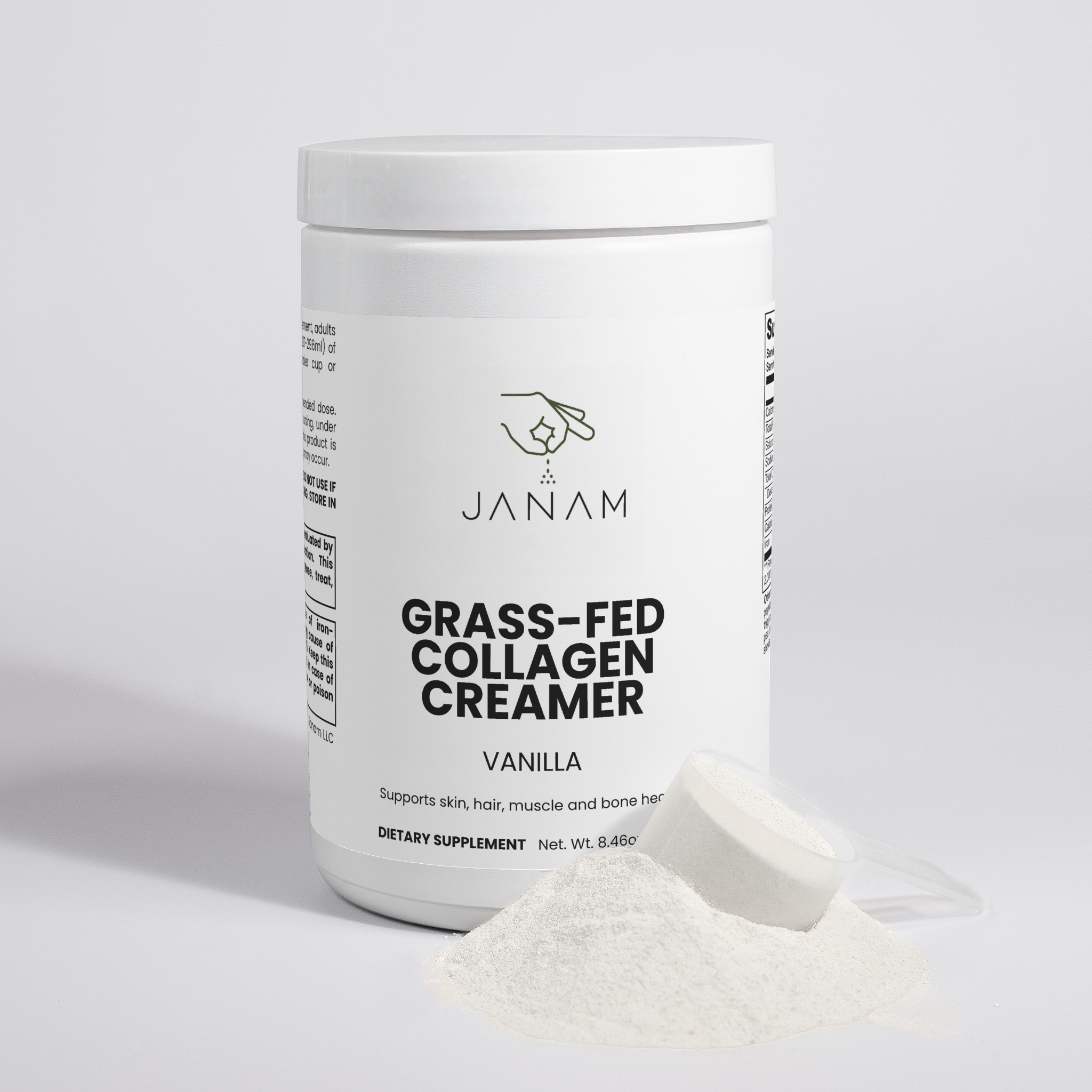 Janam Grass-Fed Collagen Creamer (Vanilla)