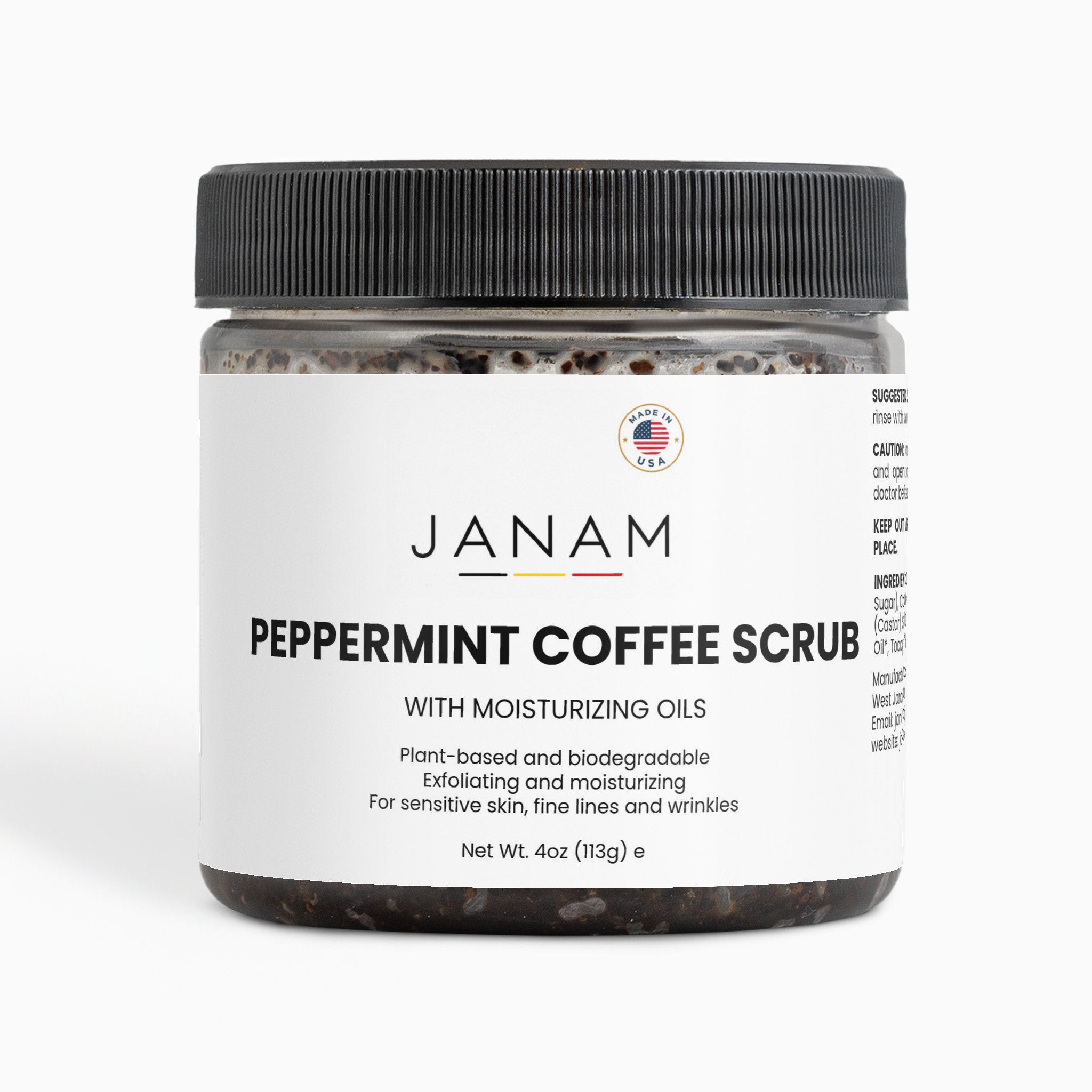Janam Peppermint Coffee Scrub