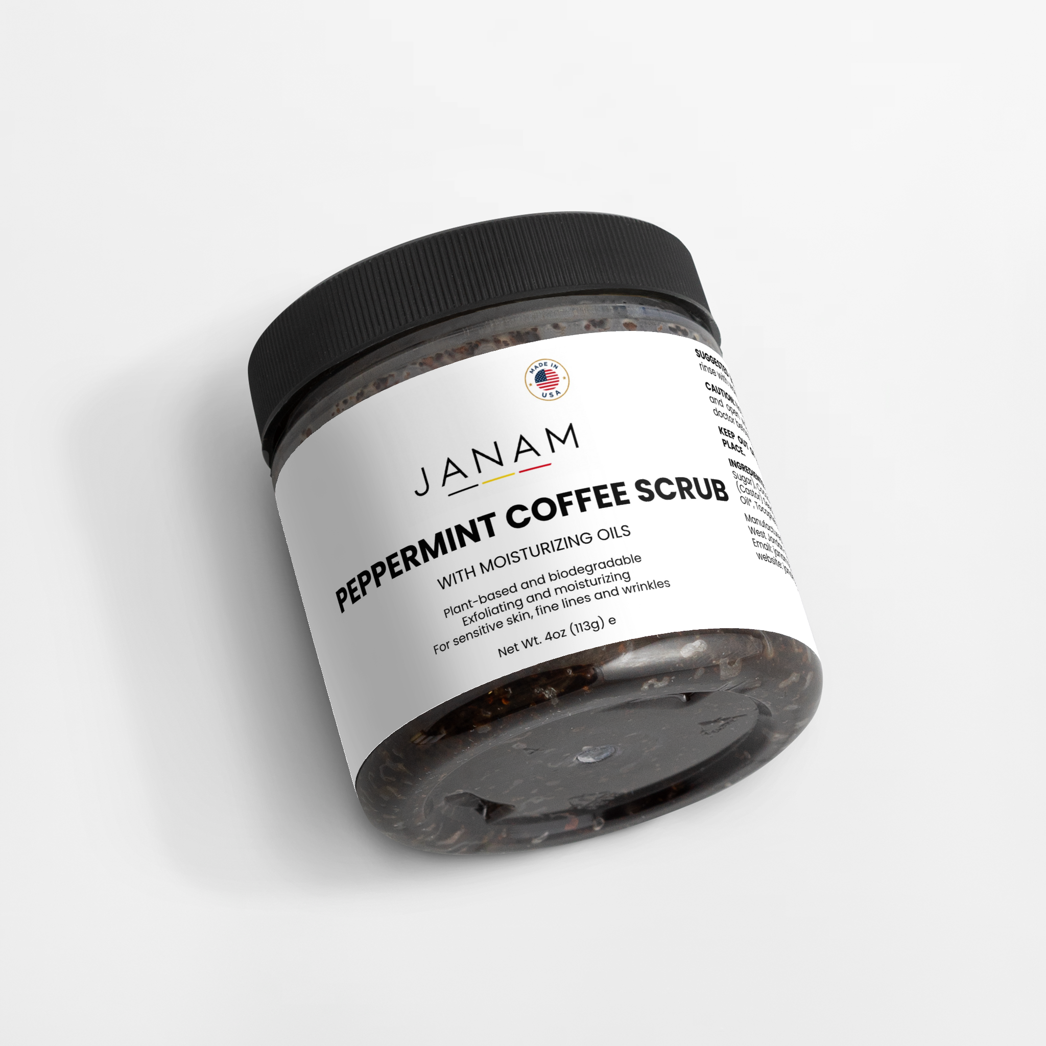 Janam Peppermint Coffee Scrub
