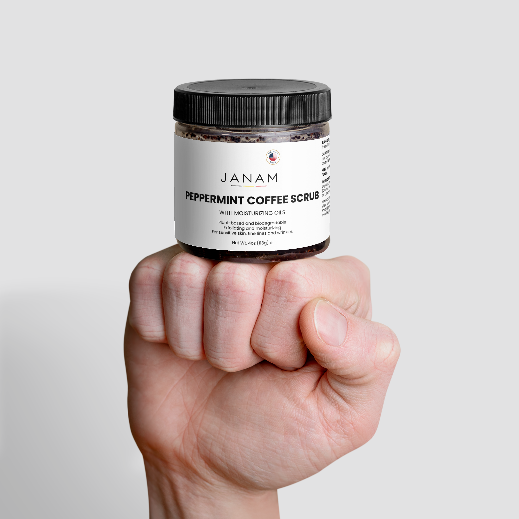 Janam Peppermint Coffee Scrub