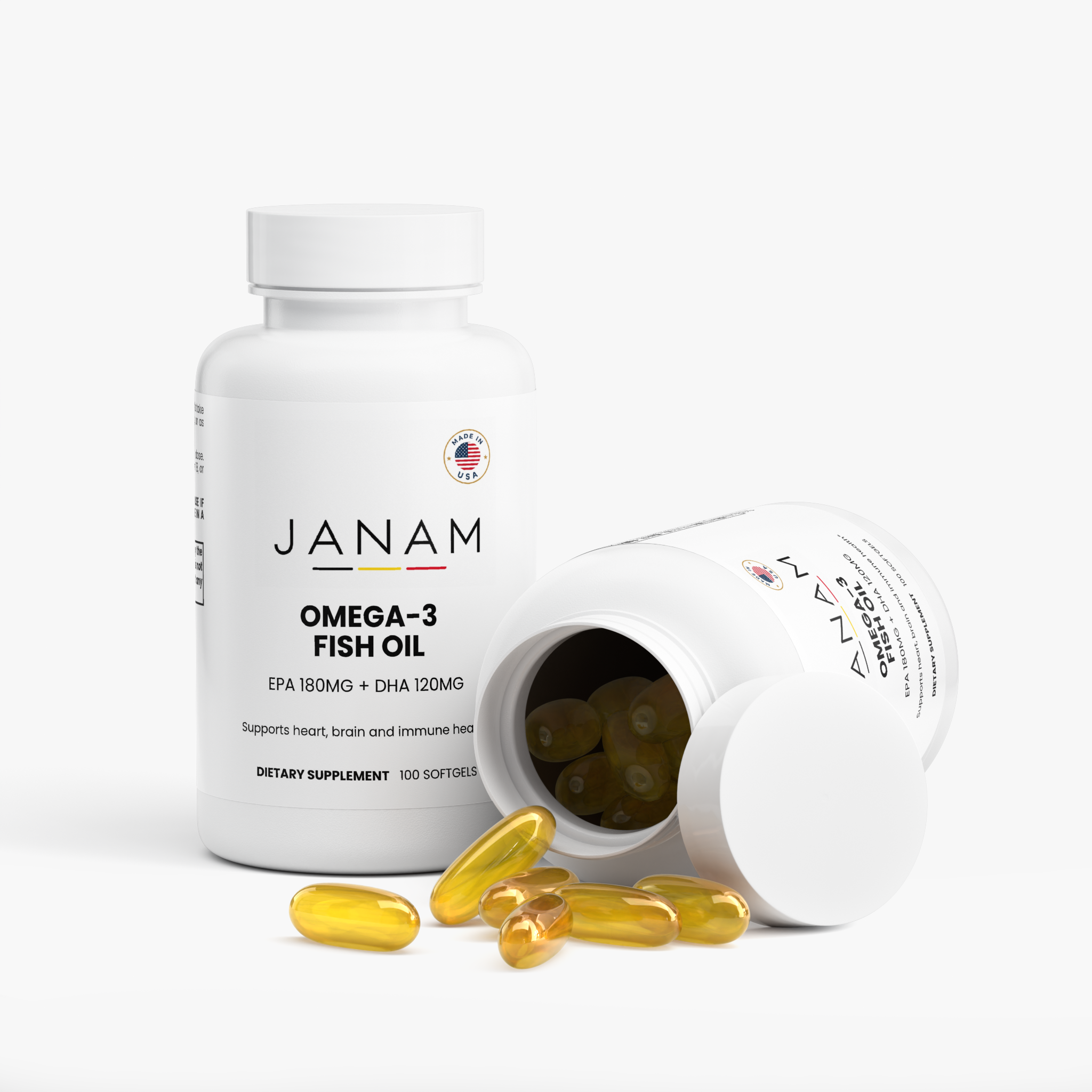 Janam Omega-3 EPA 180mg + DHA 120mg
