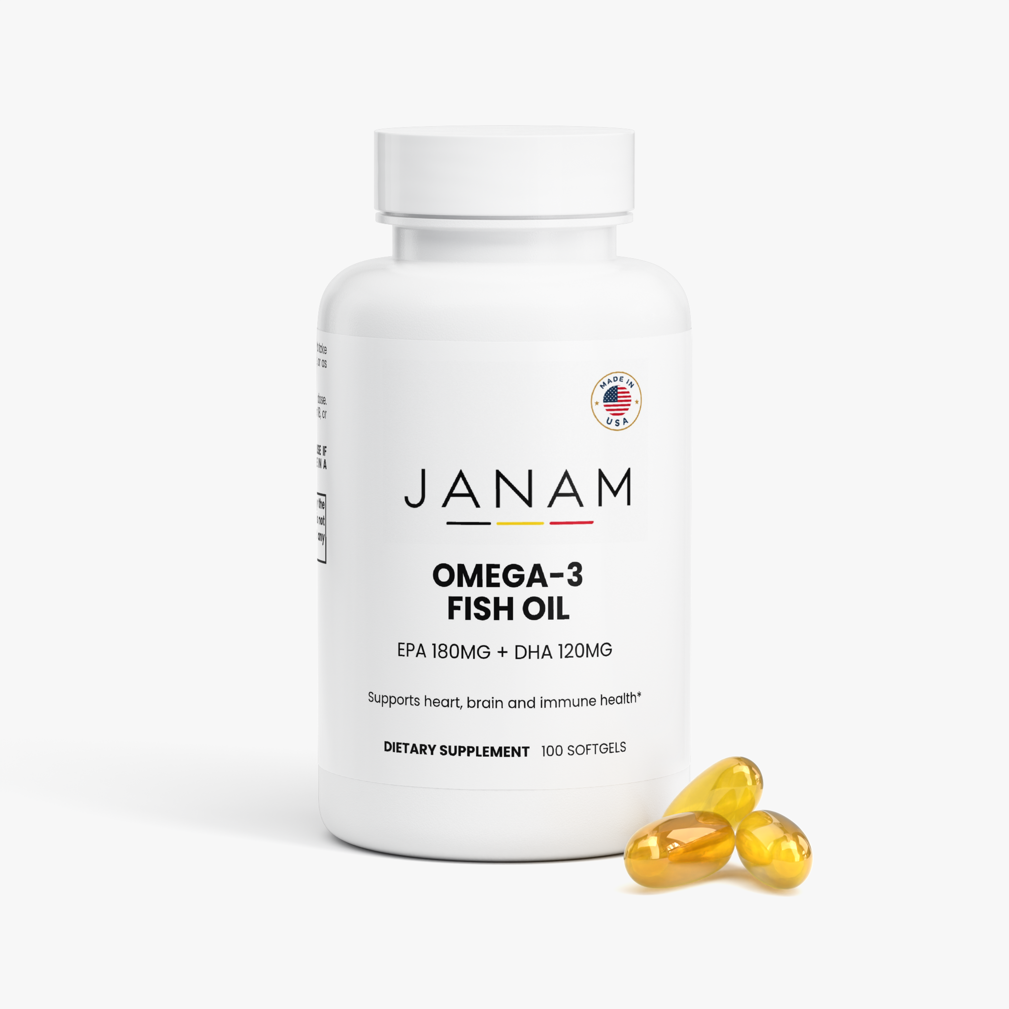 Janam Omega-3 EPA 180mg + DHA 120mg