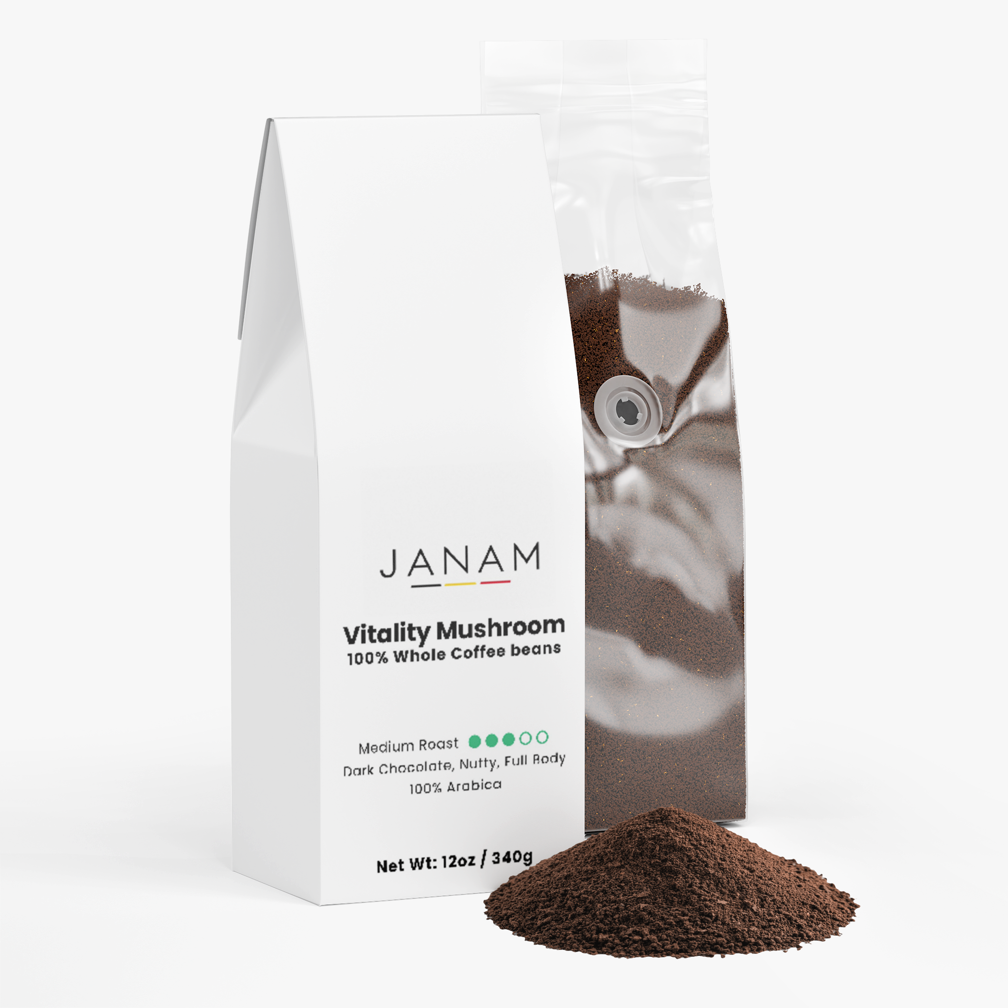 Janam Vitality Mushroom Coffee (Medium Roast)