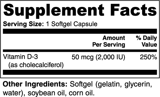 Janam Vitamin D3 2,000 IU