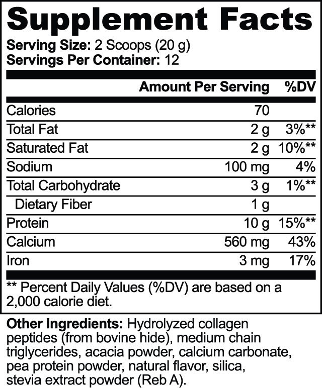 Janam Grass-Fed Collagen Creamer (Vanilla)