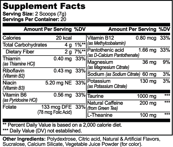 Janam Energy Powder (Fruit Punch)